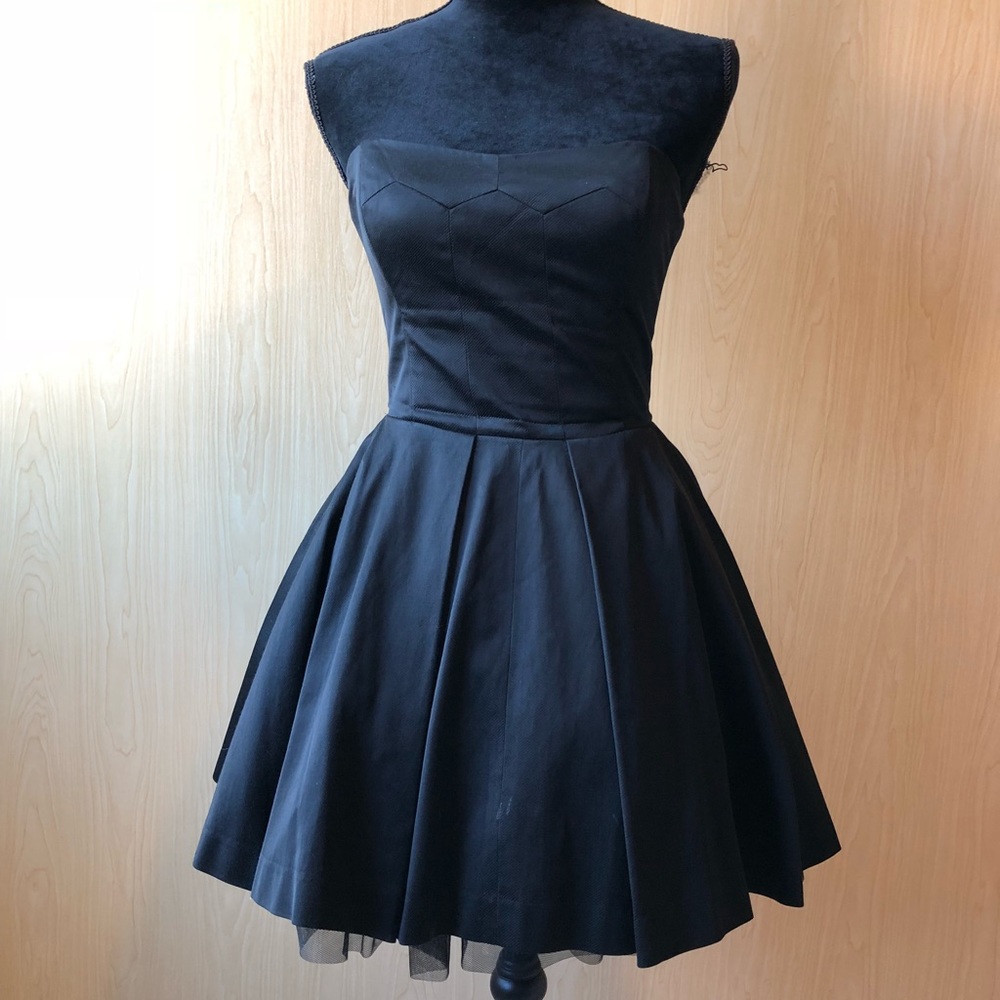 Black halter dress
